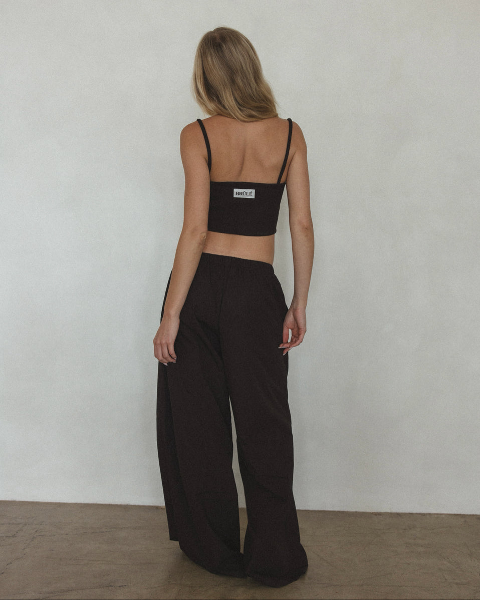 Pant in Brown Organic Cotton