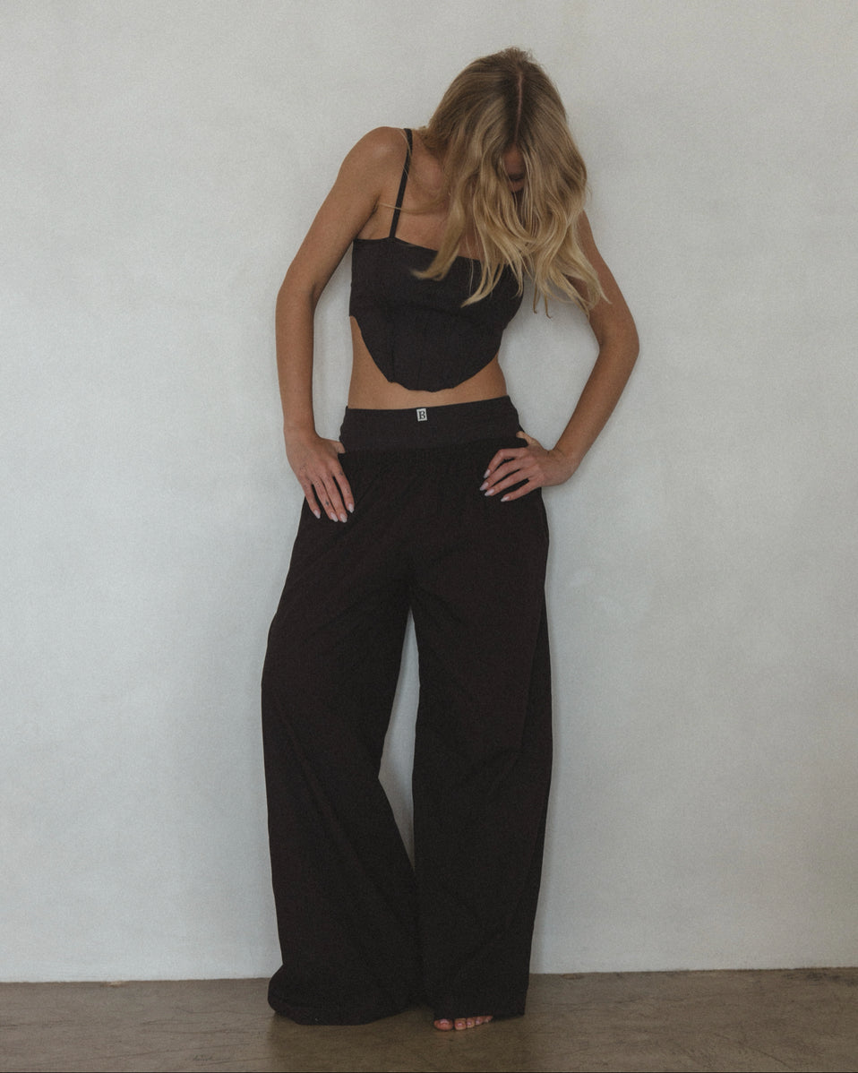 Pant in Brown Organic Cotton