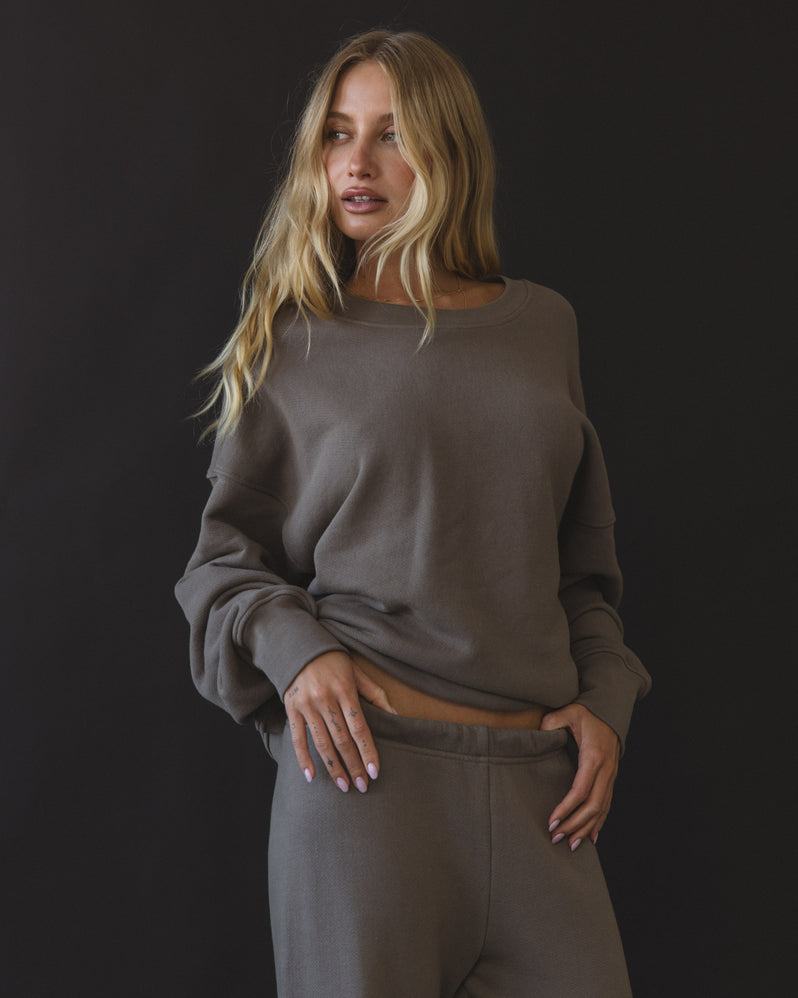 Crewneck in Stone