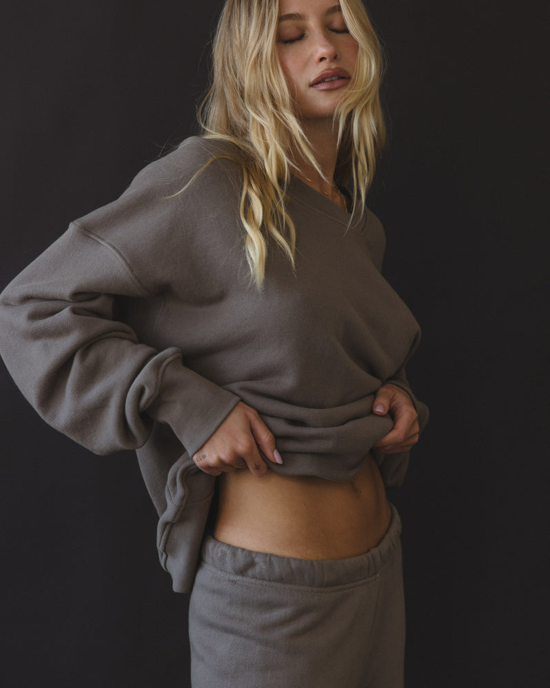 Crewneck in Stone
