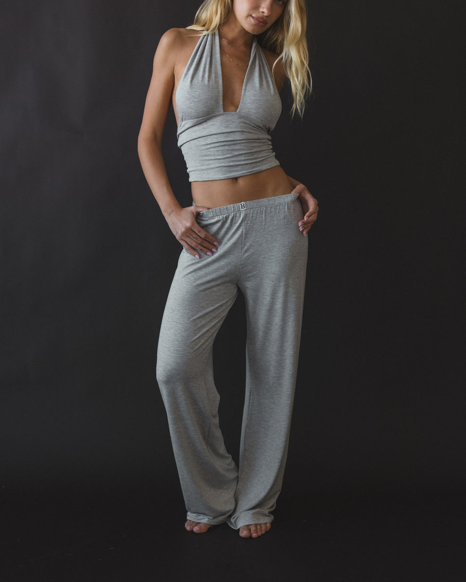Pant in Heather Grey
