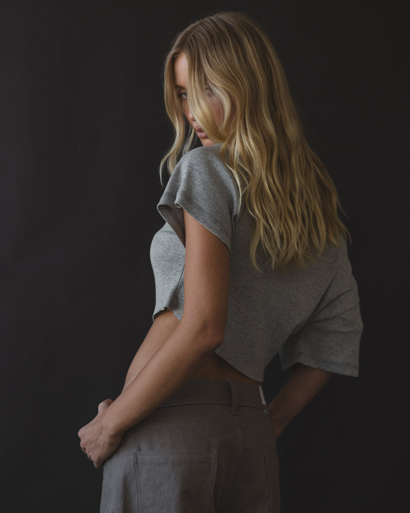 Top in Heather Grey