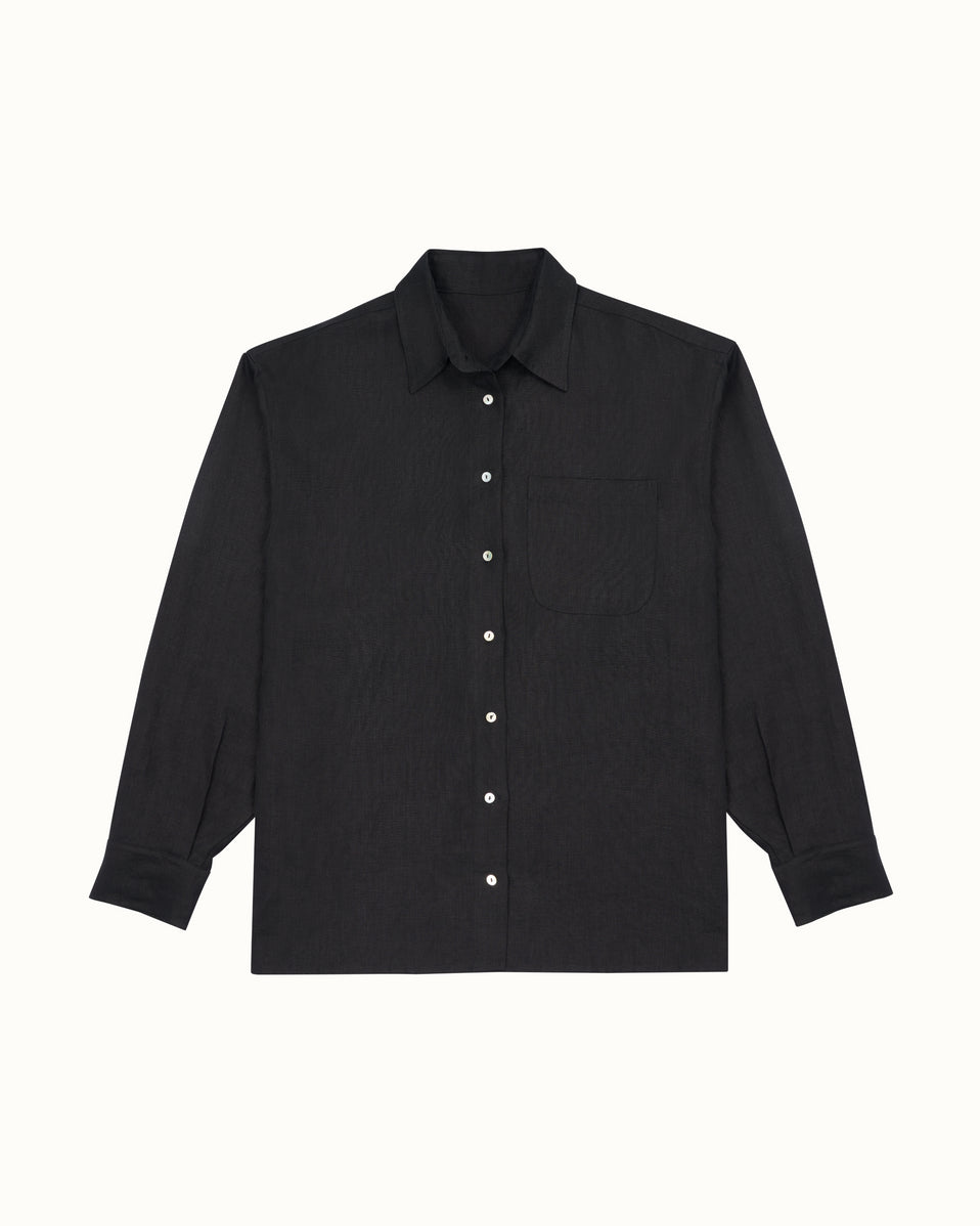 Button Down in Black