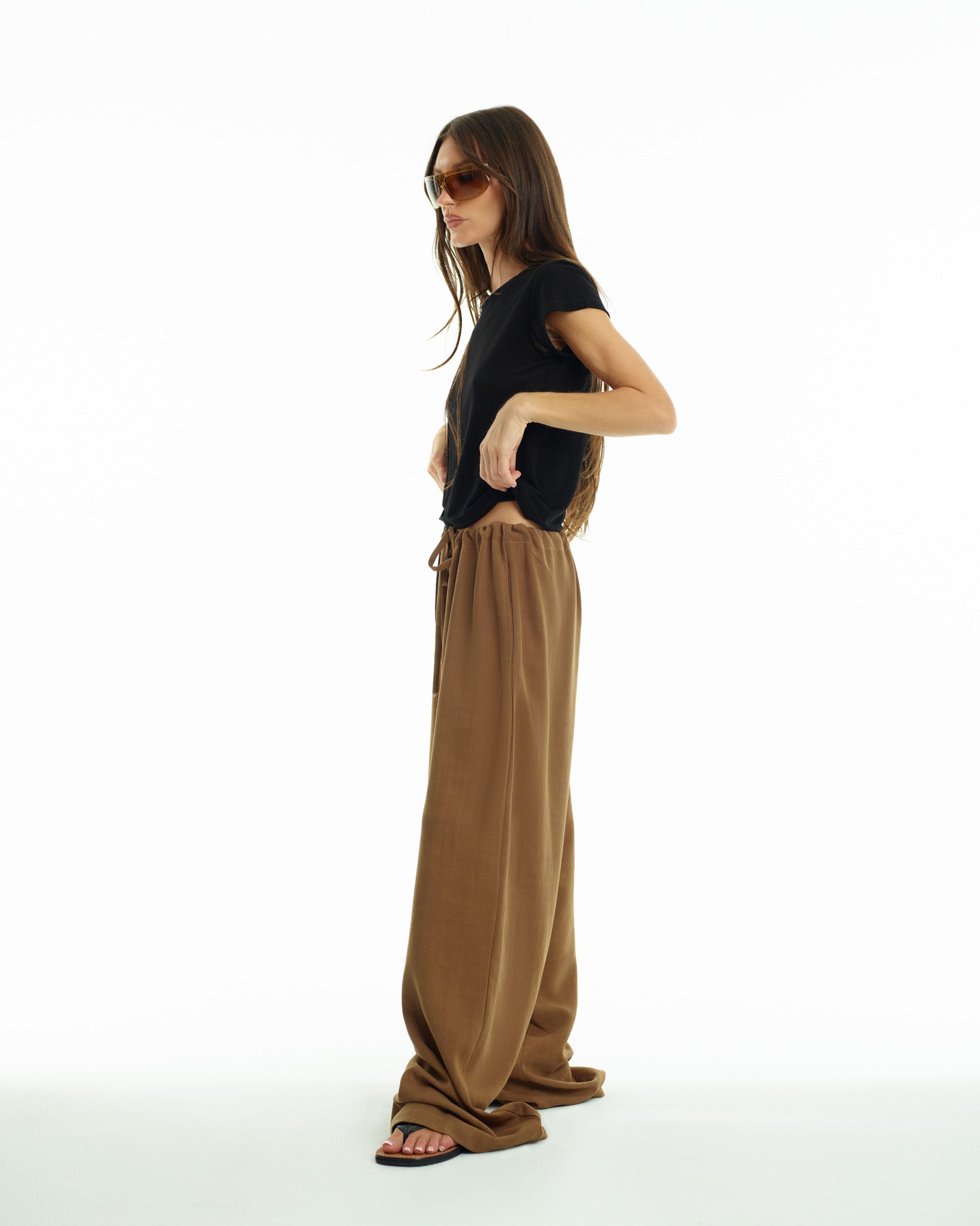 Pant in Tobacco