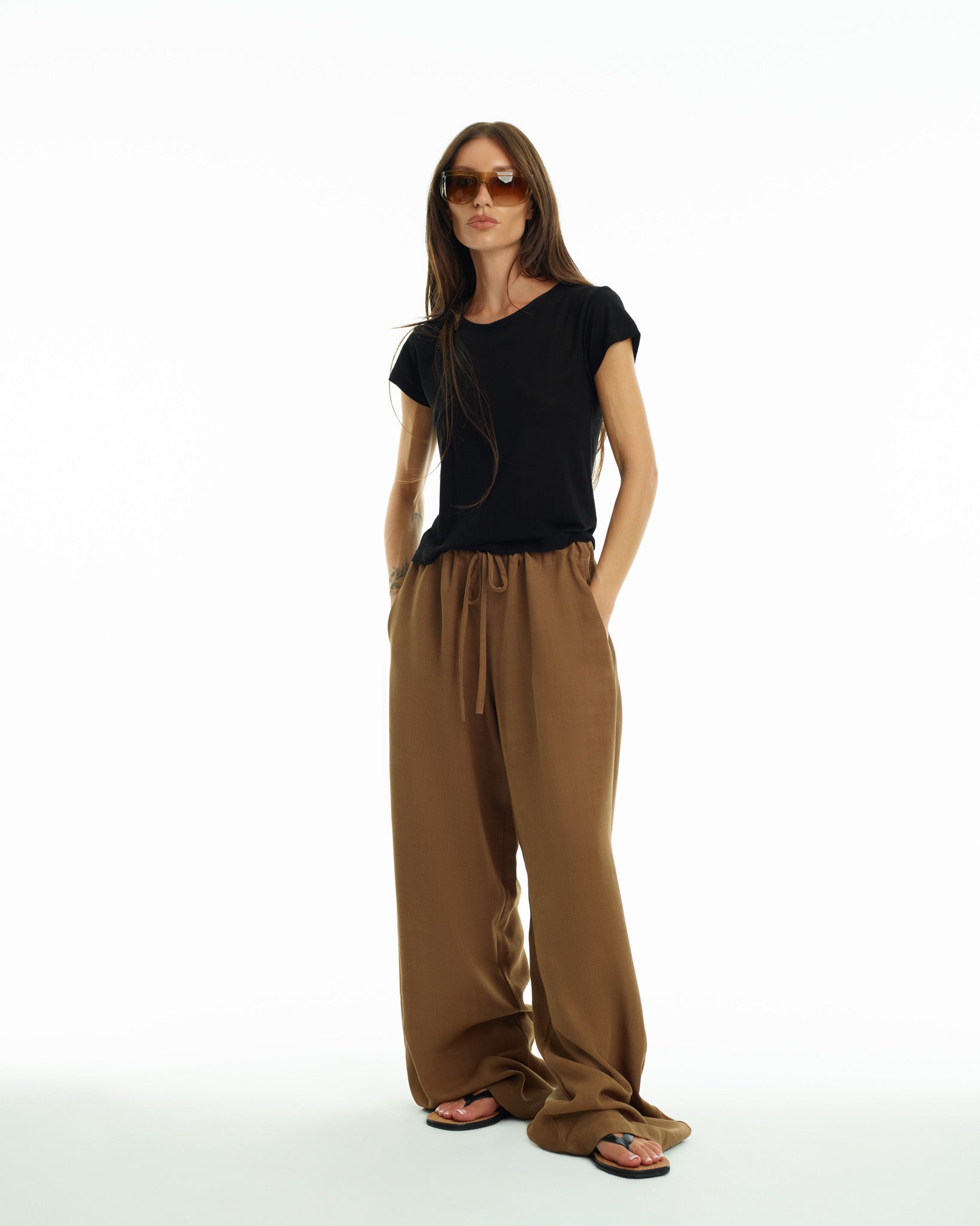 Pant in Tobacco