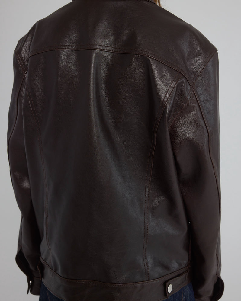 Jacket in Brown Leather