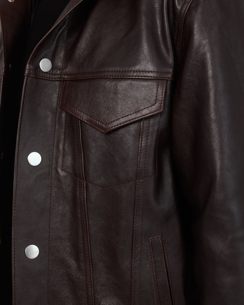 Jacket in Brown Leather