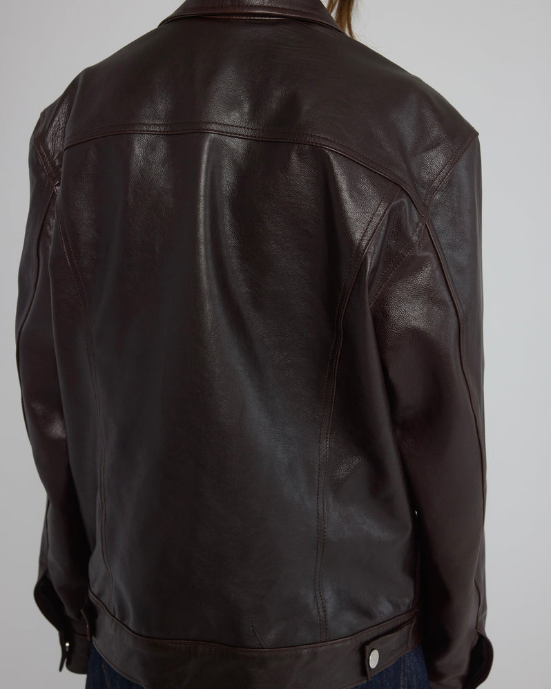 Jacket in Brown Leather