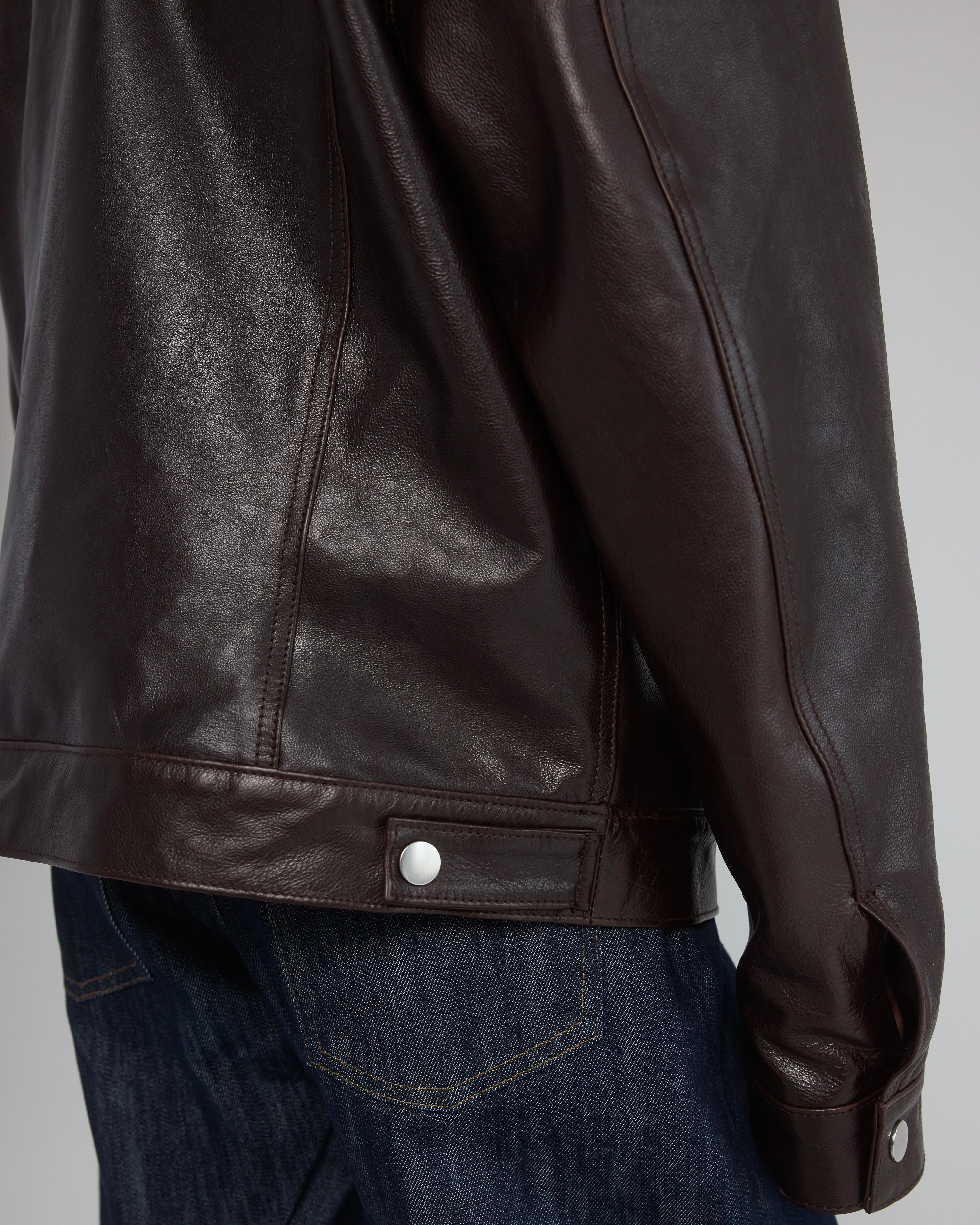Jacket in Brown Leather