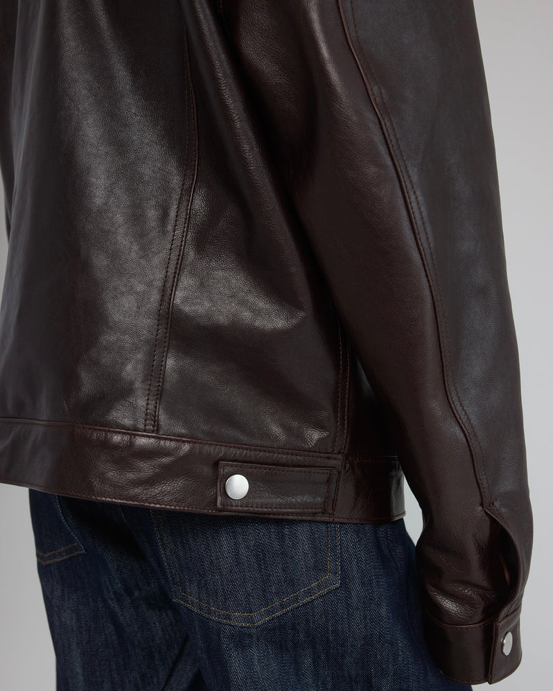 Jacket in Brown Leather