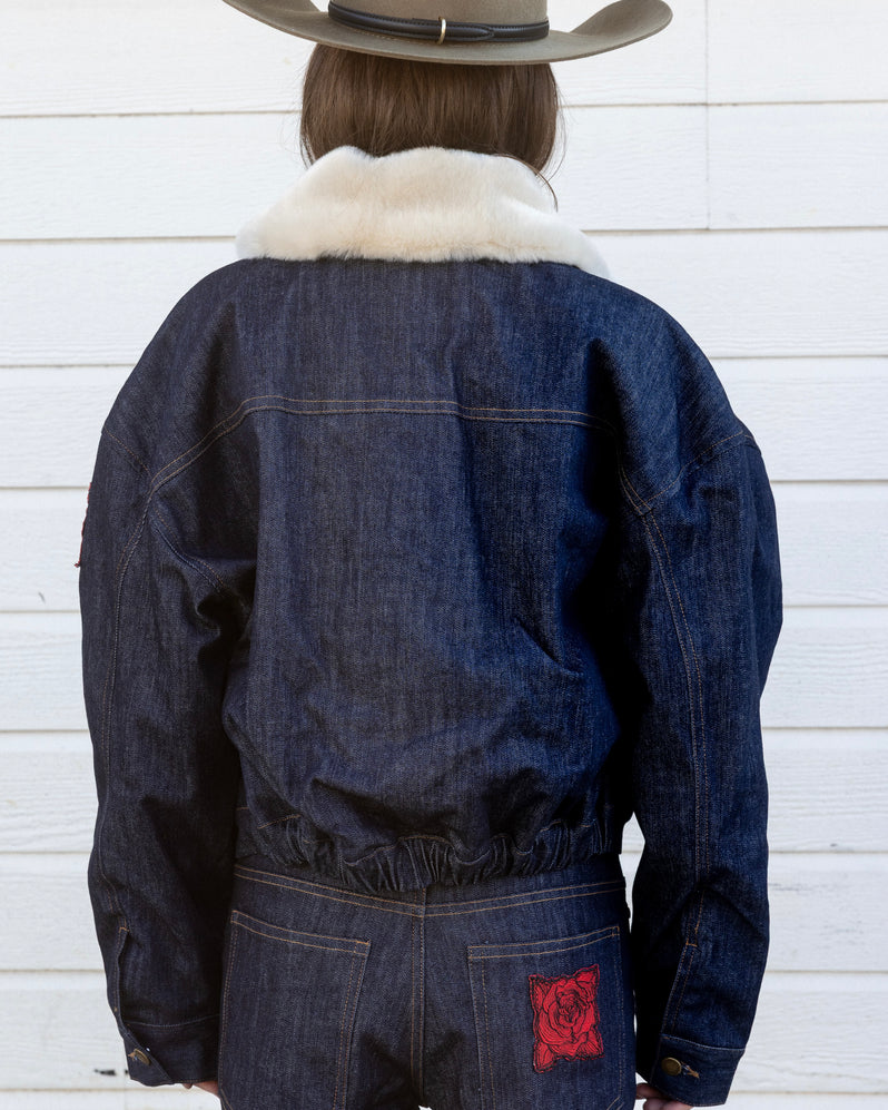 Jacket in Blue Denim