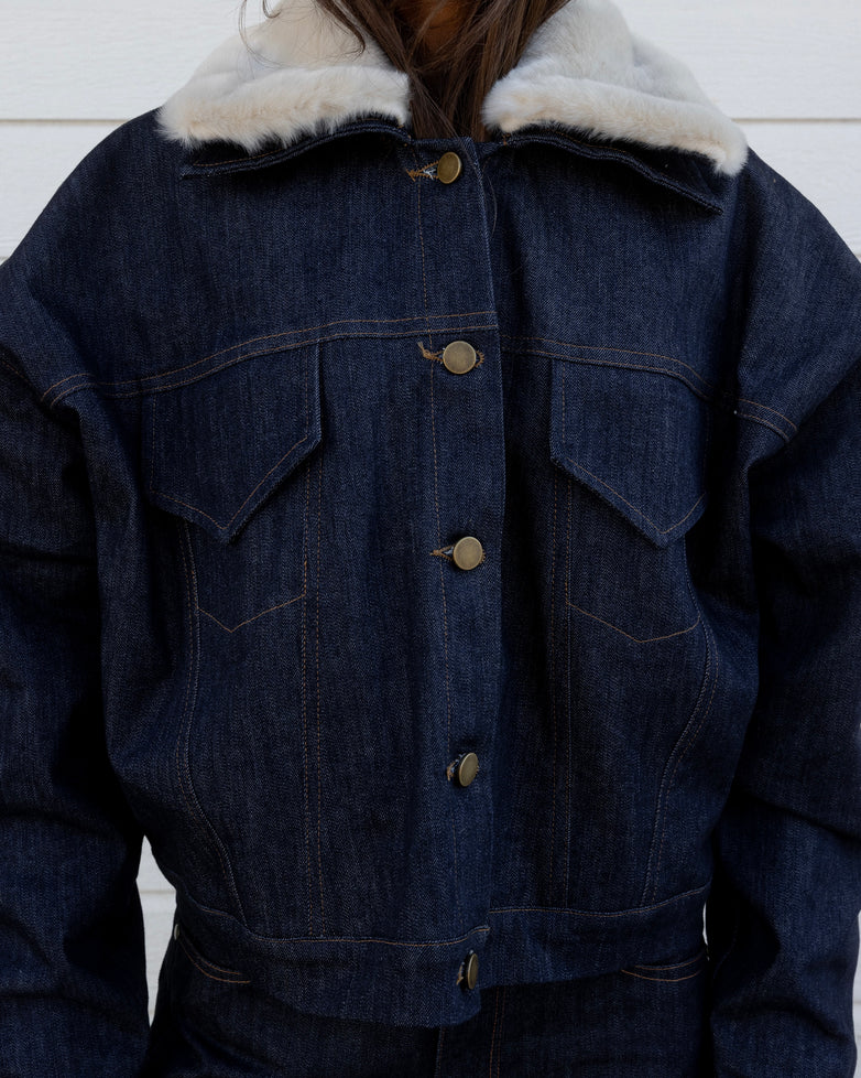 Jacket in Blue Denim