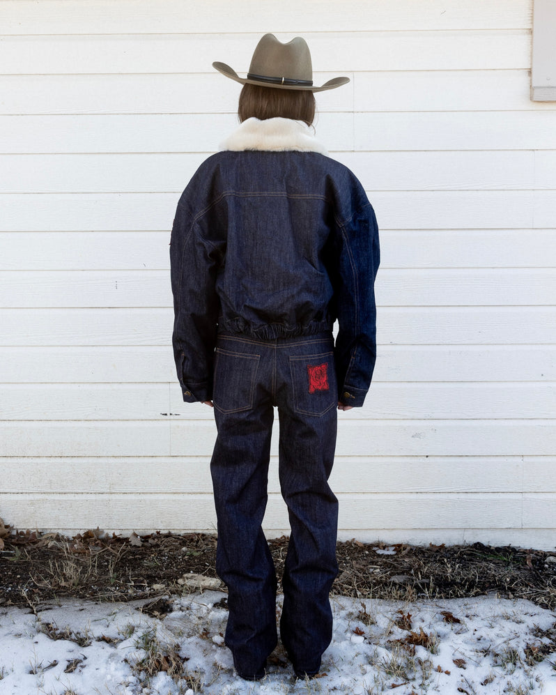 Jacket in Blue Denim