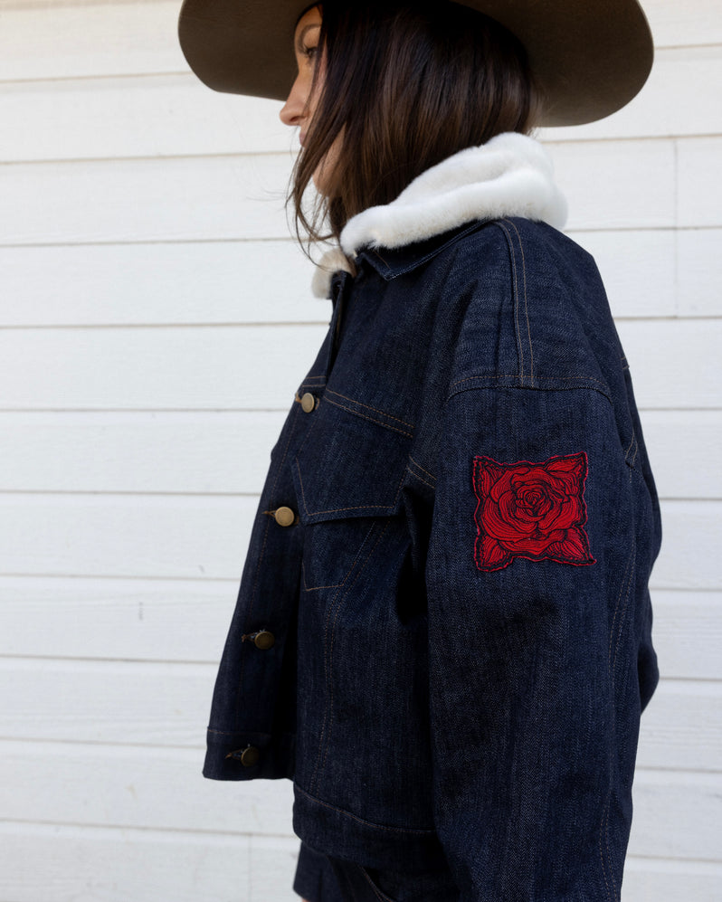 Jacket in Blue Denim