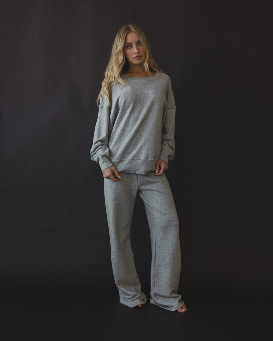 Pant in Heather Grey