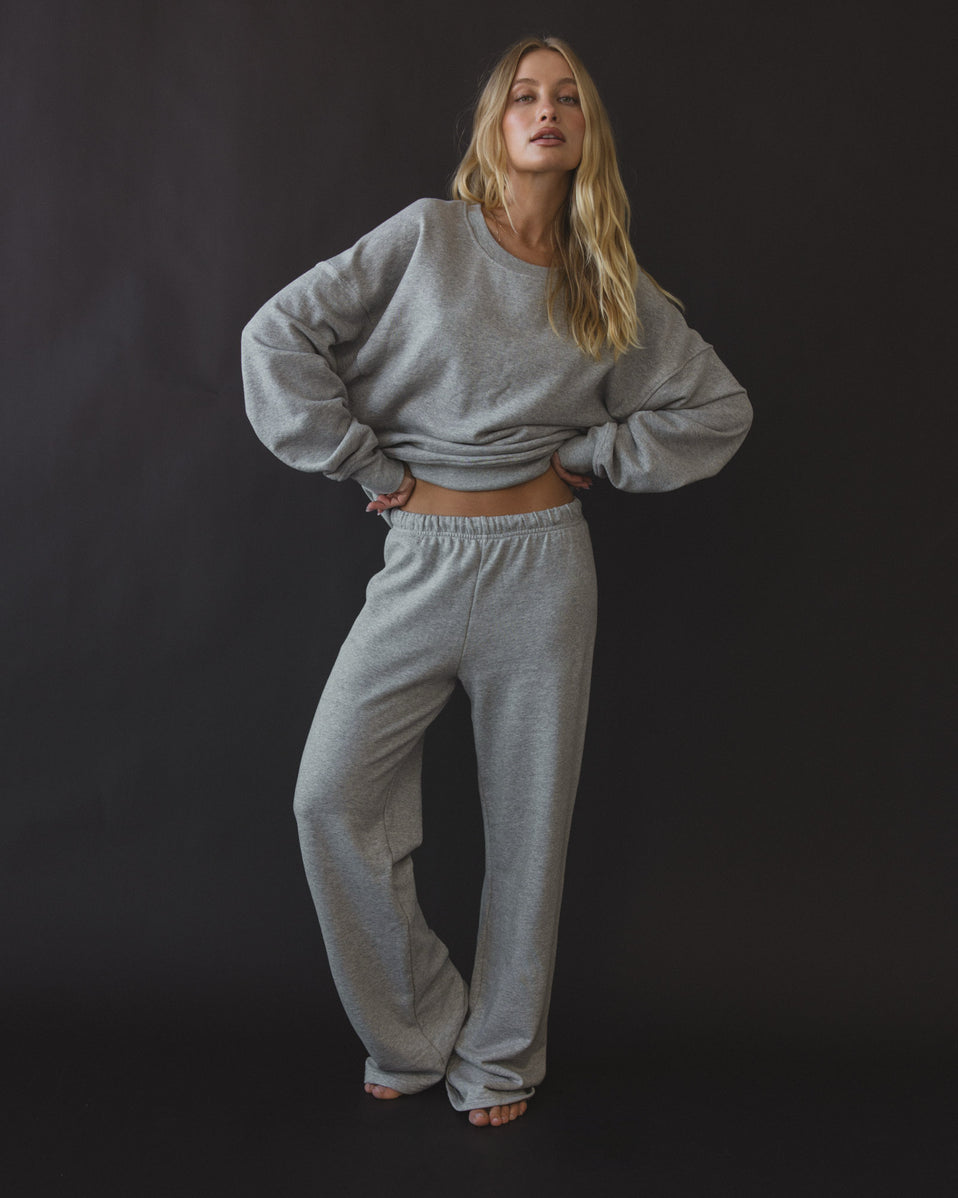 Pant in Heather Grey