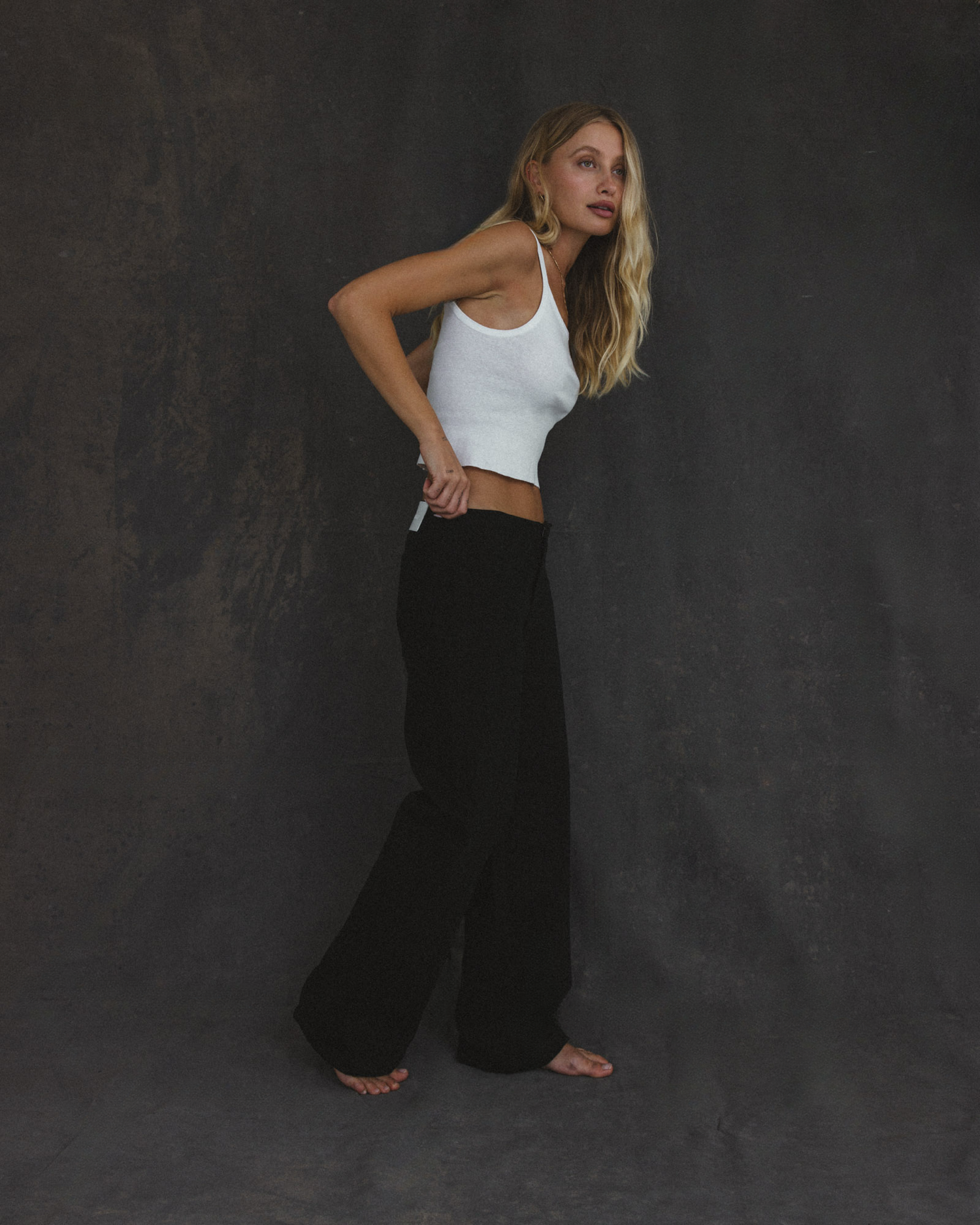 Low Rise Denim in Forest