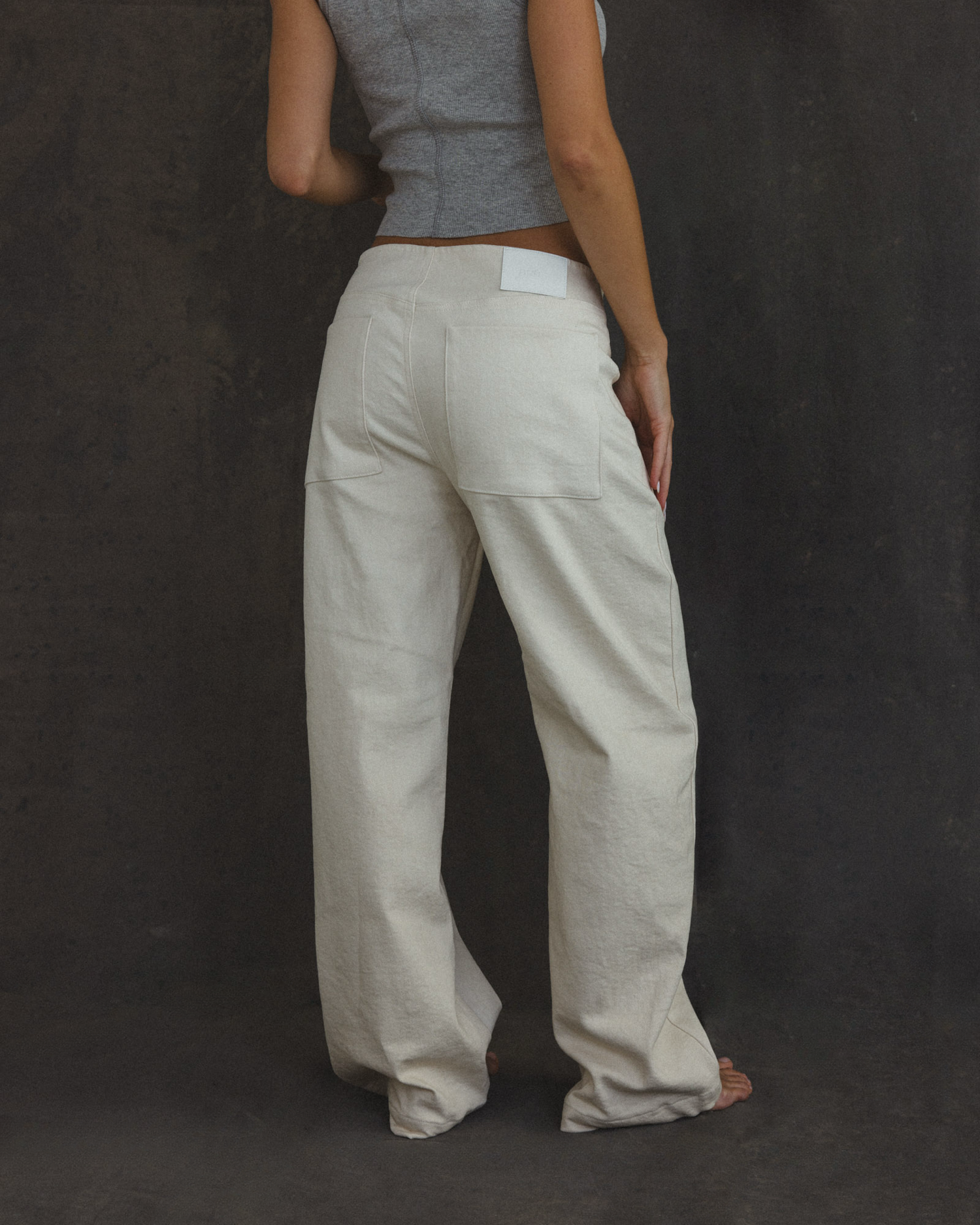 Low Rise Denim in Créme