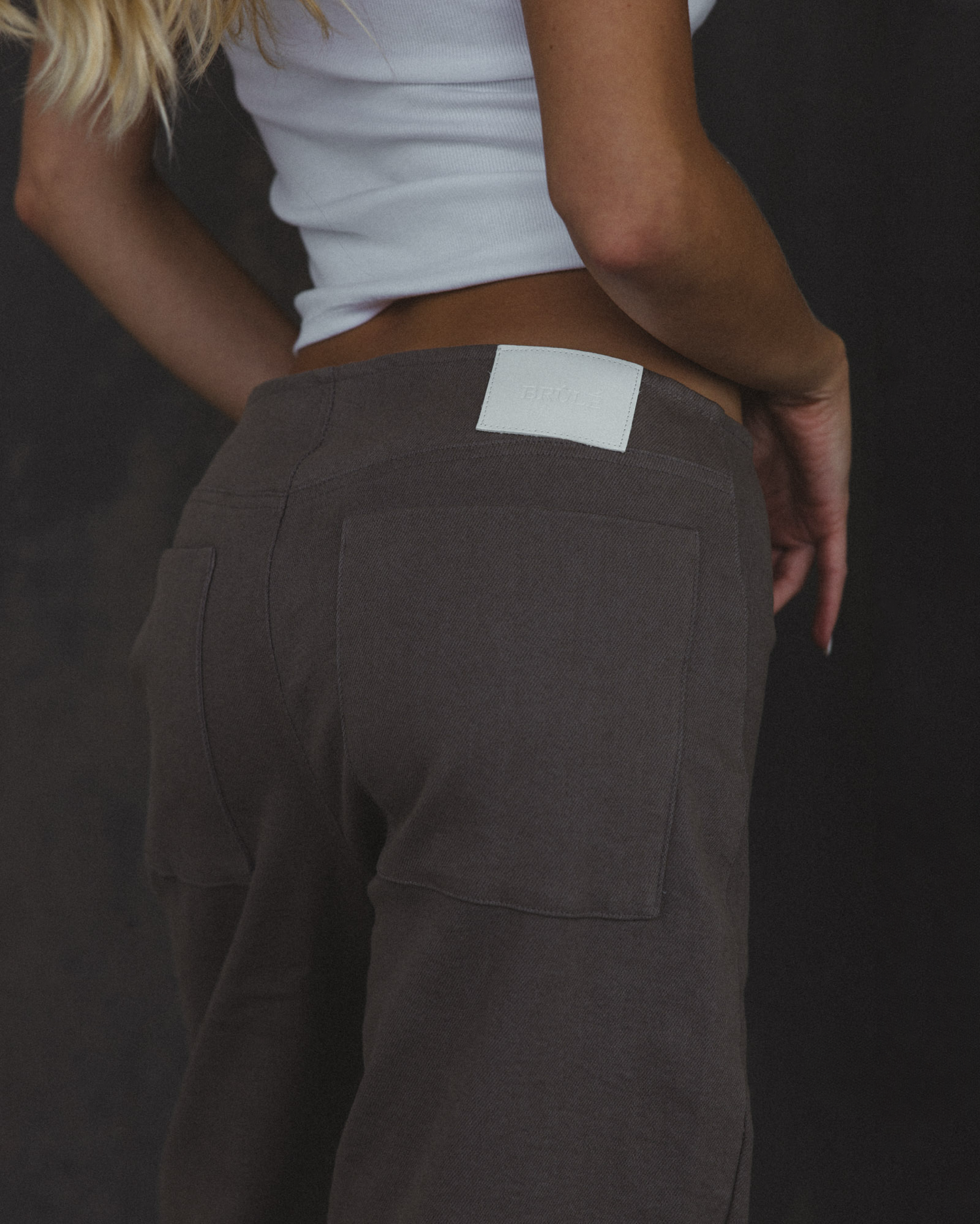 Low Rise Denim in Stone