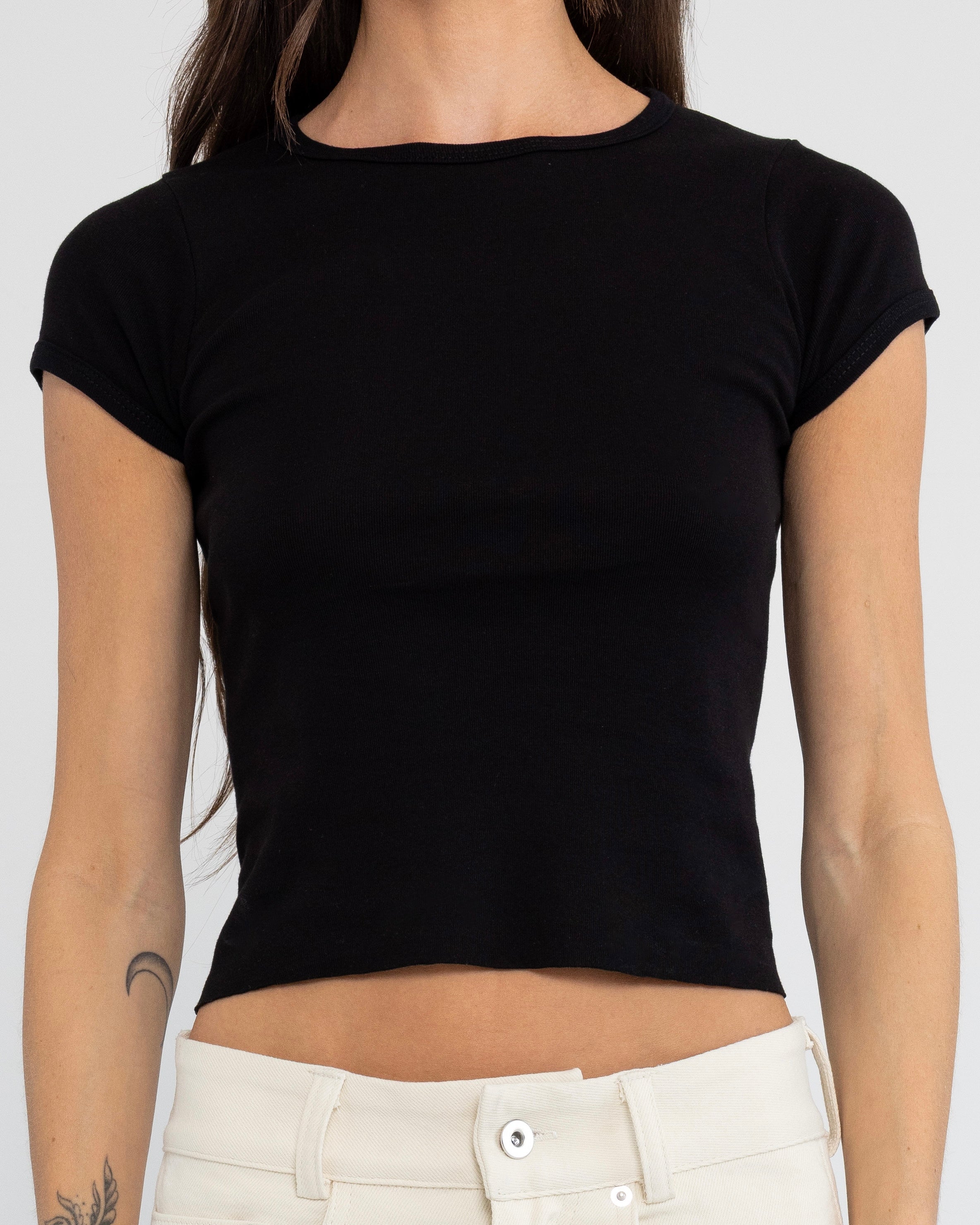 Baby Tee in Black