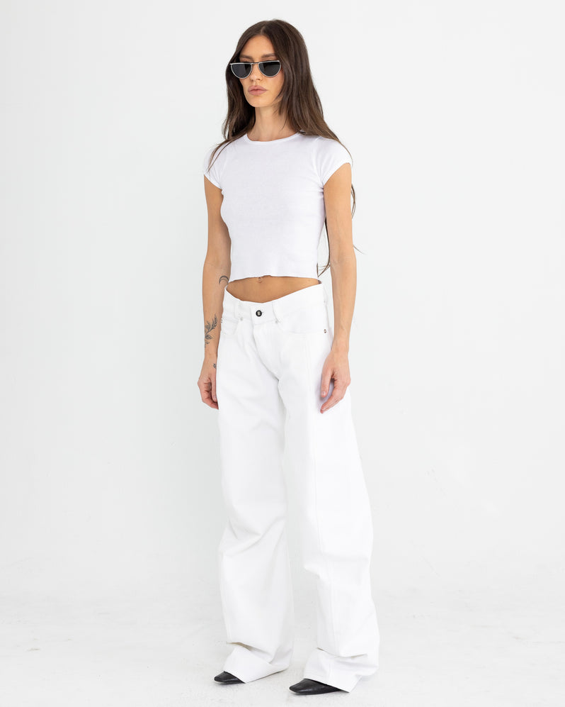 Baby Tee in White