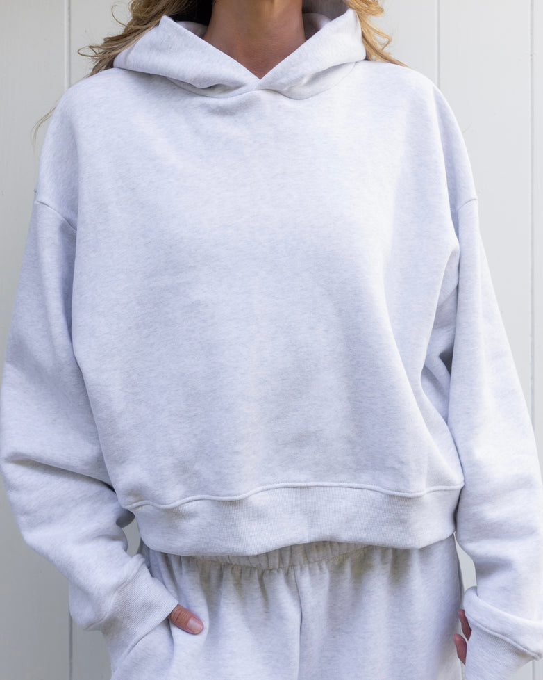 Hoodie in Heather Grey
