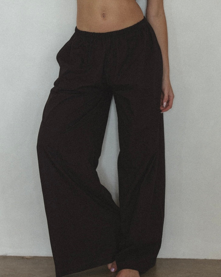 Pant in Brown Organic Cotton