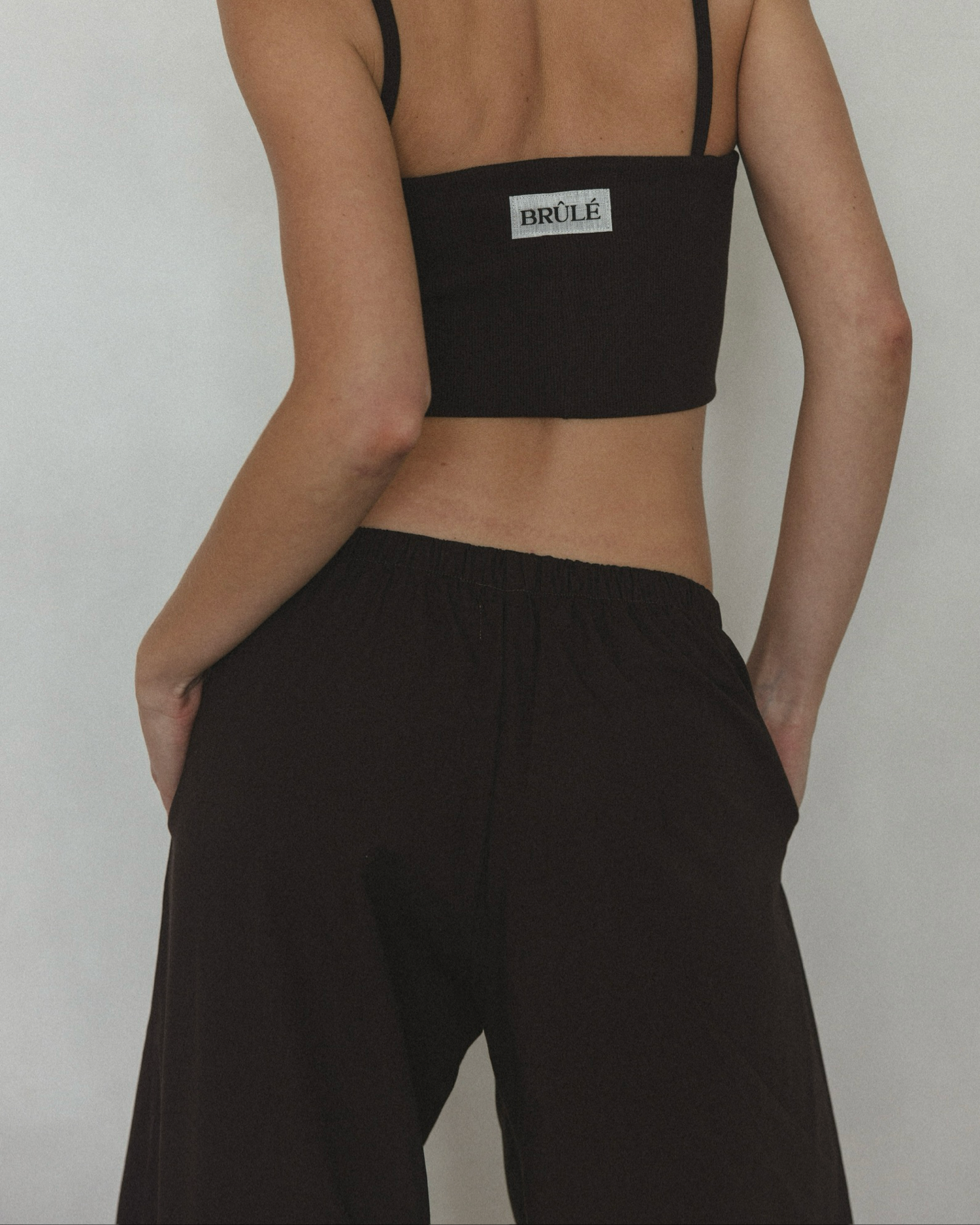 Pant in Brown Organic Cotton