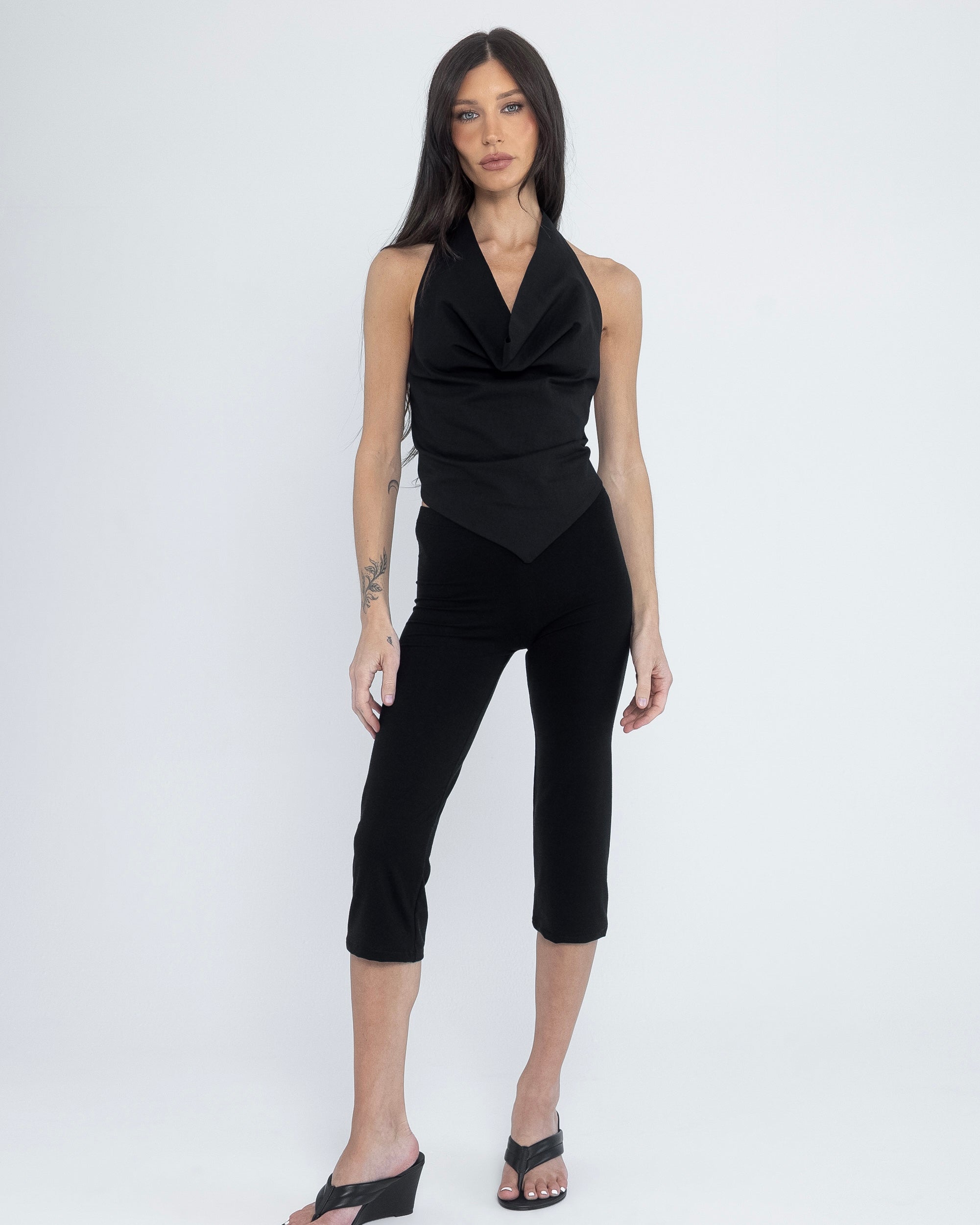 Tie Top in Black