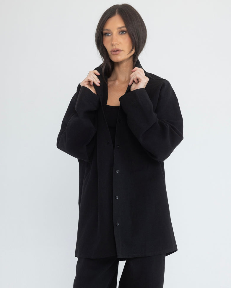 Button Down in Black