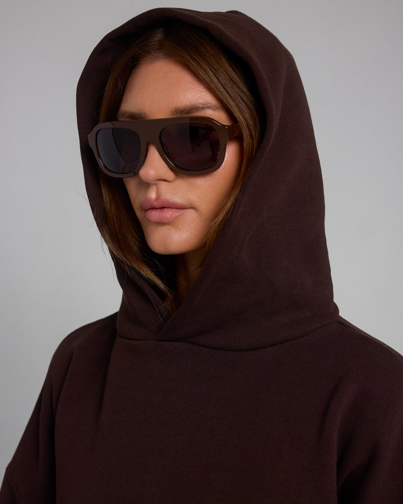 Hoodie in Espresso