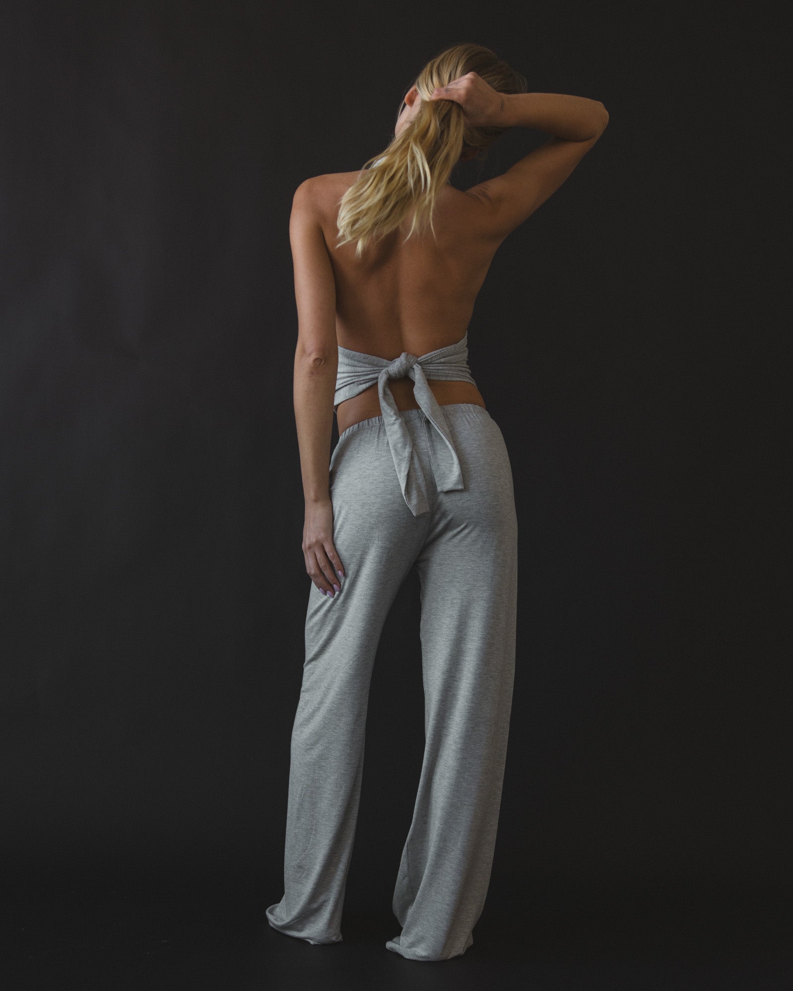 Halter in Heather Grey