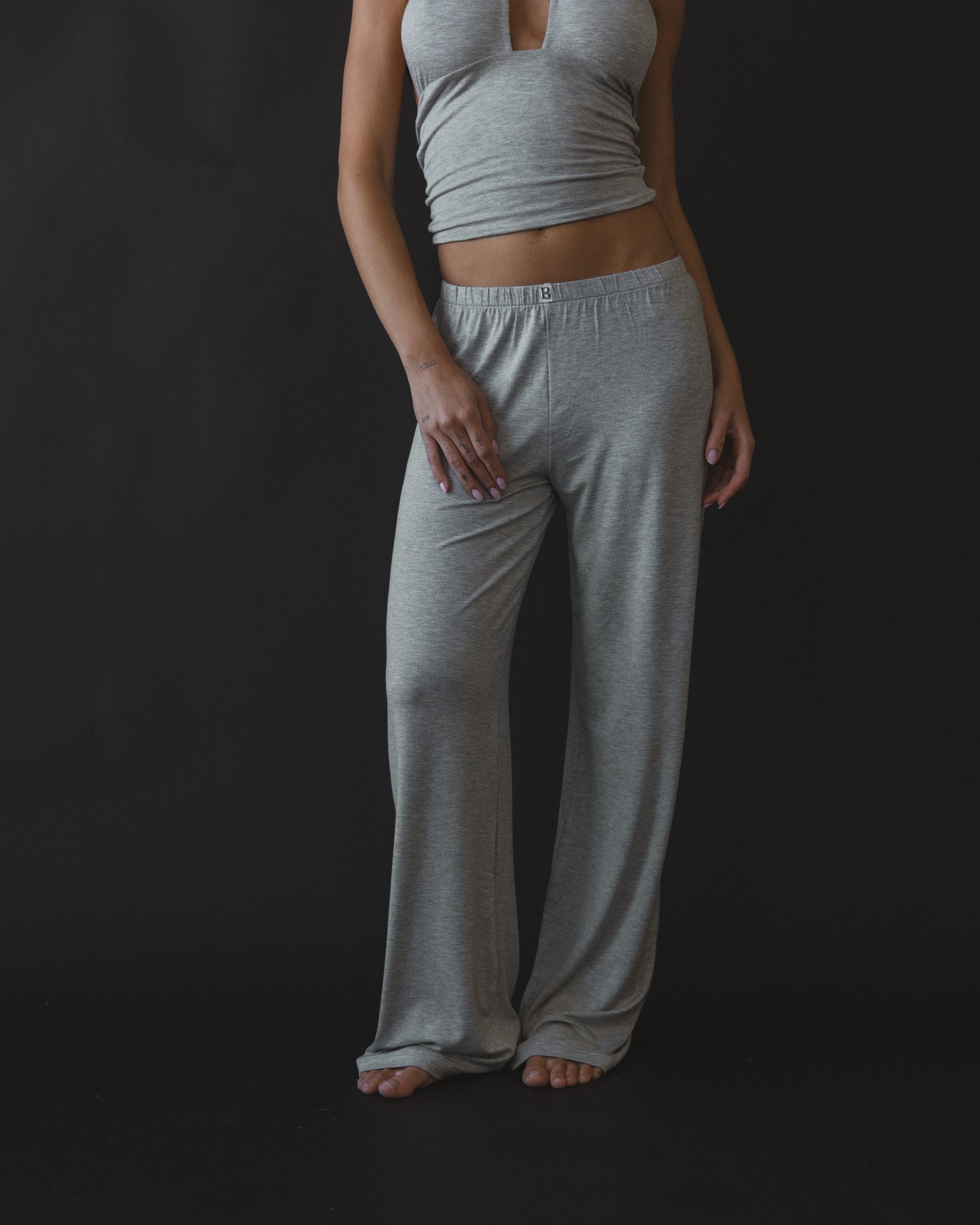 Pant in Heather Grey