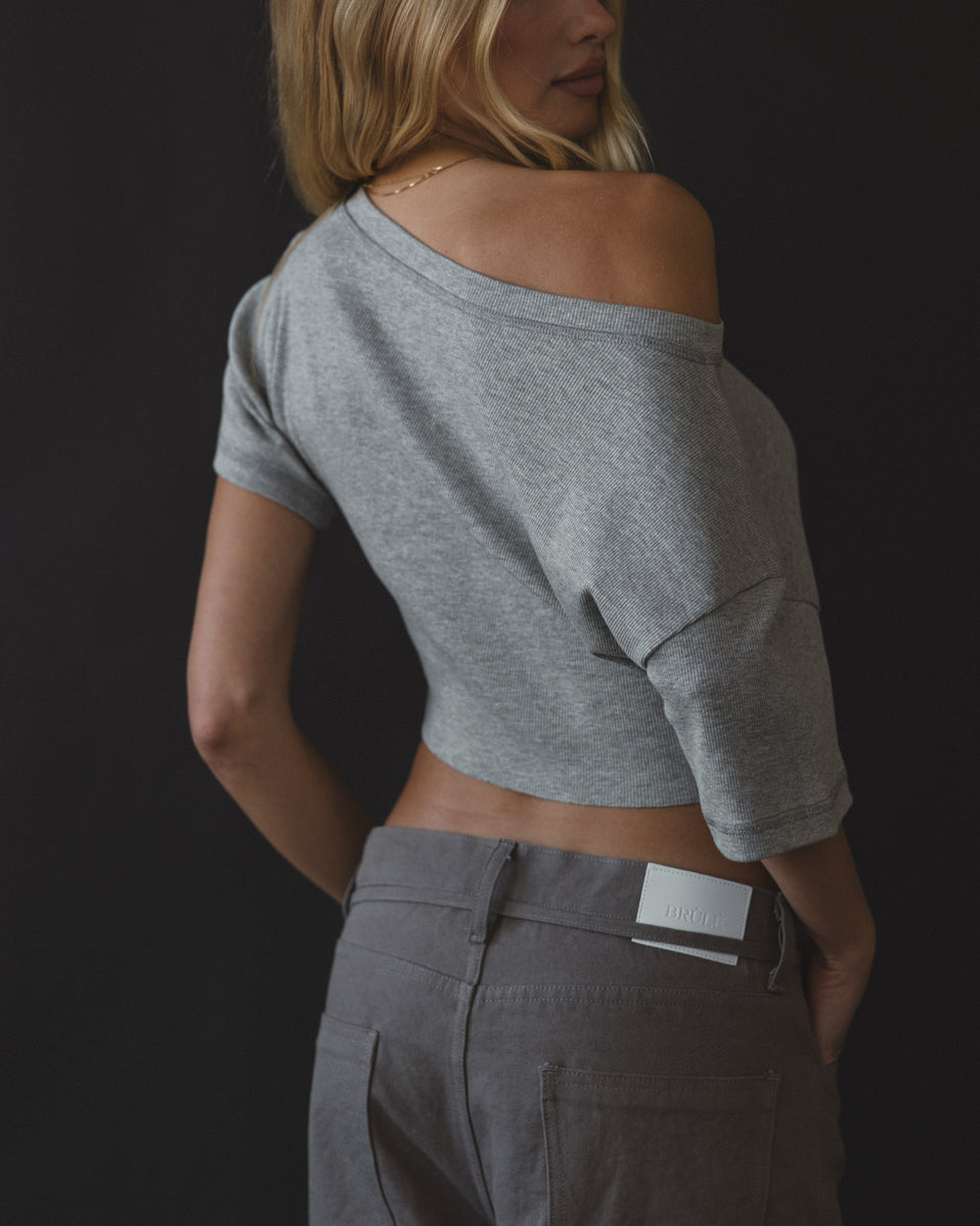 Top in Heather Grey