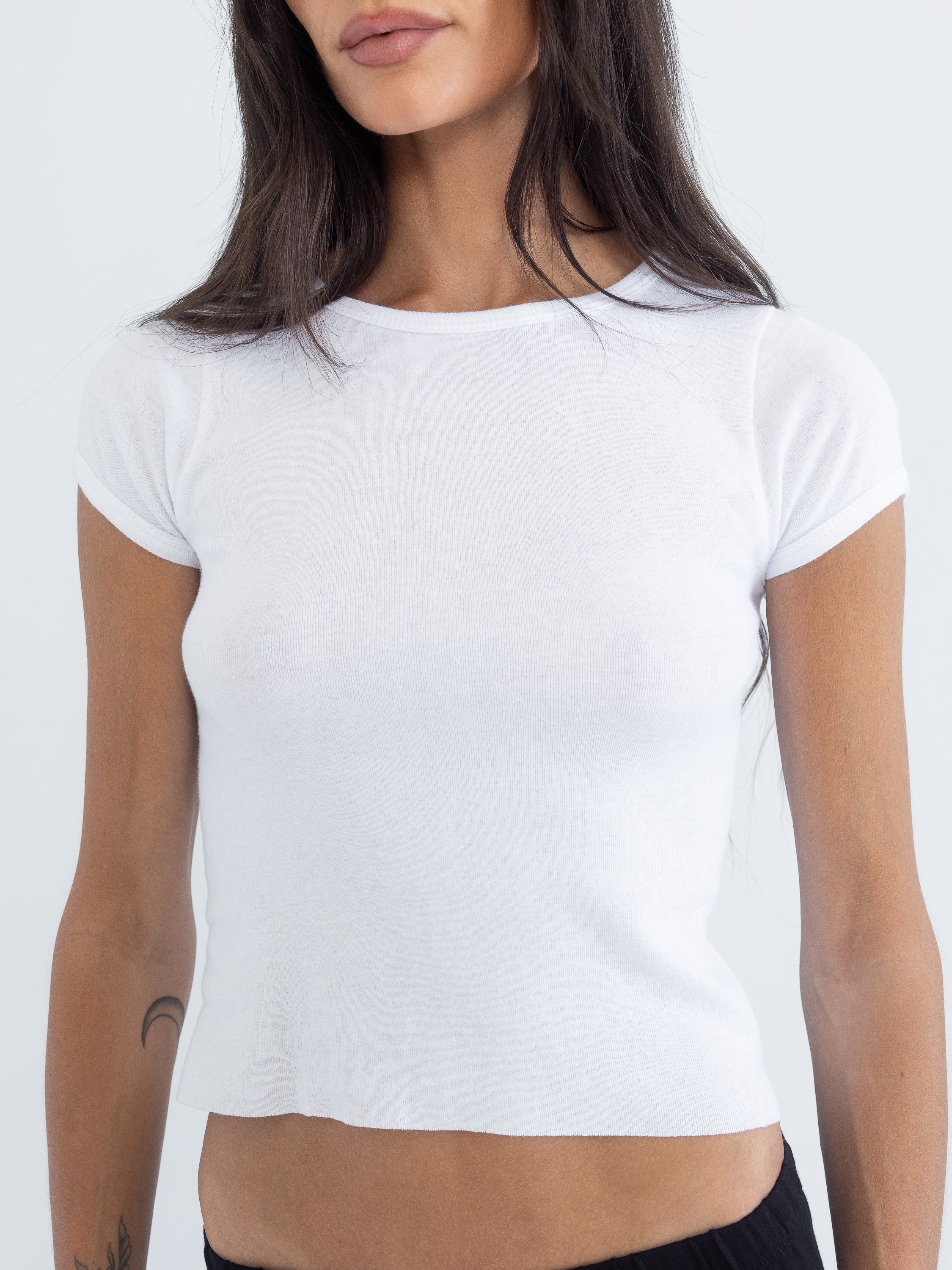 Baby Tee in White