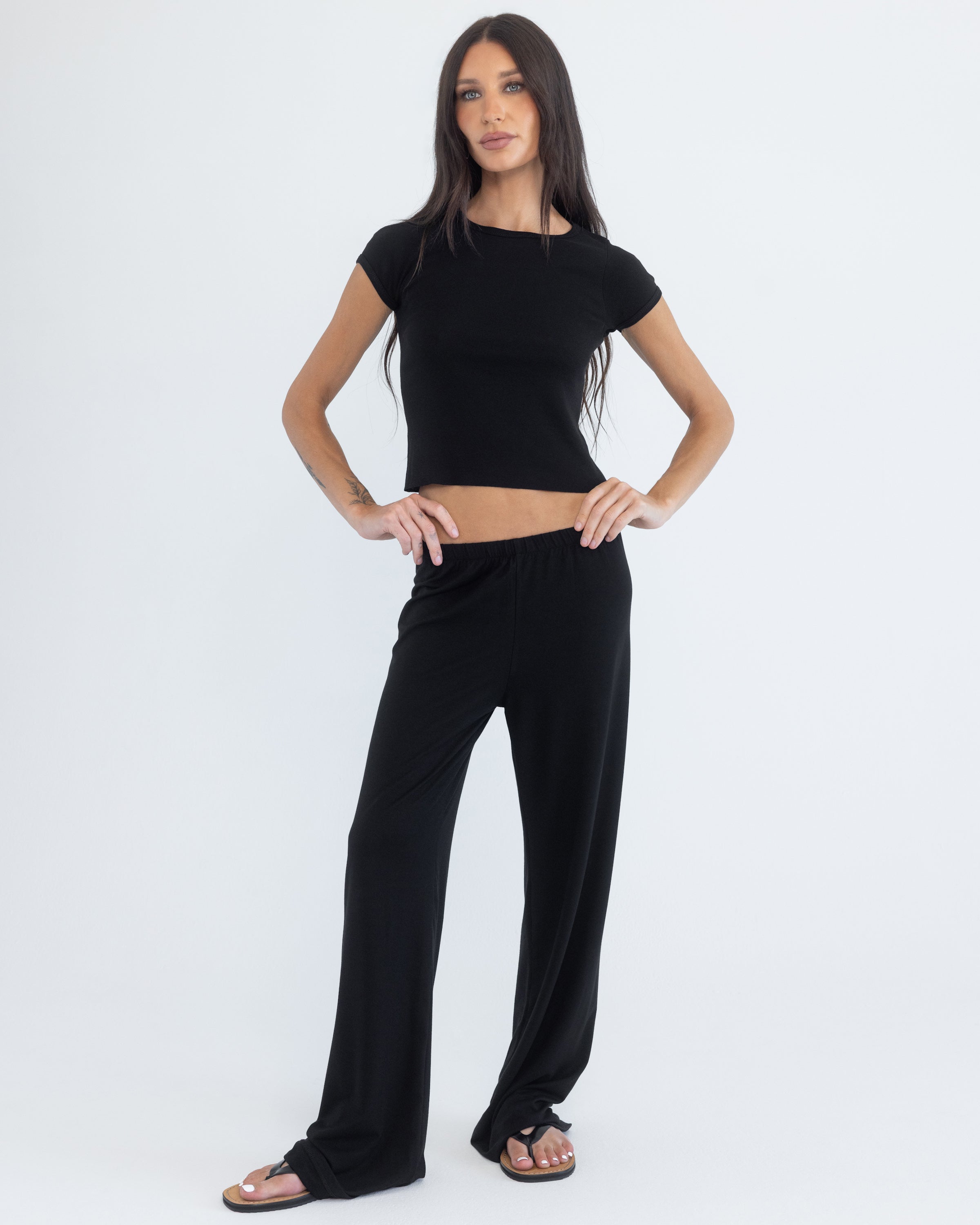 Baby Tee in Black