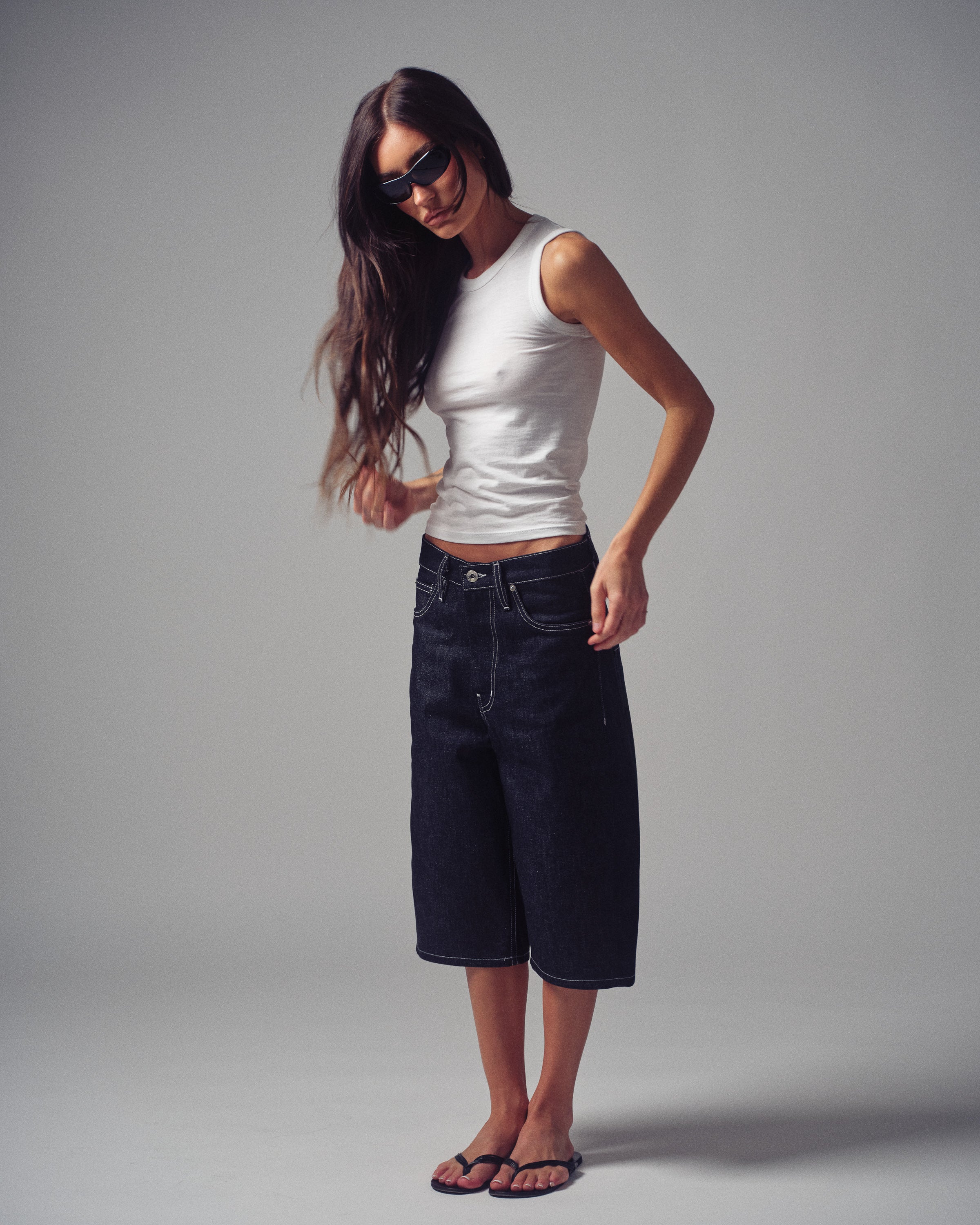Short in Dark Denim