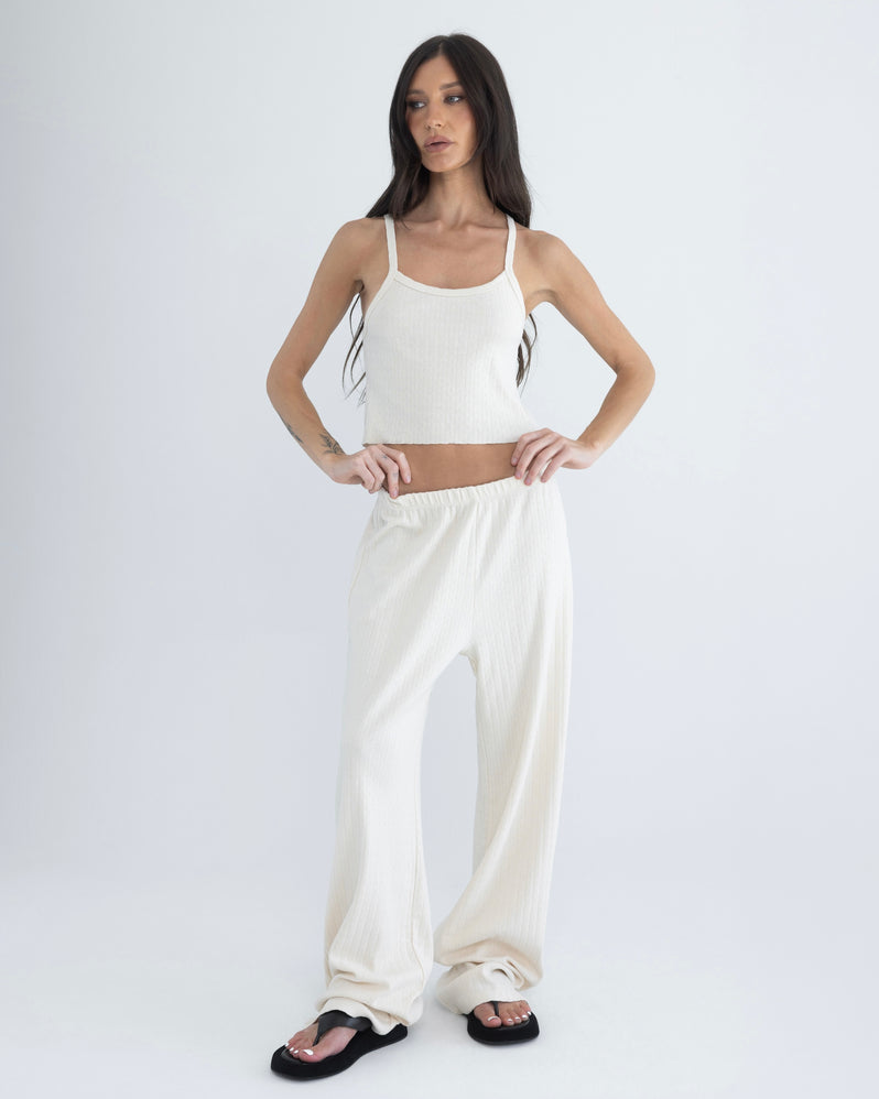 Pointelle Tank in Natural