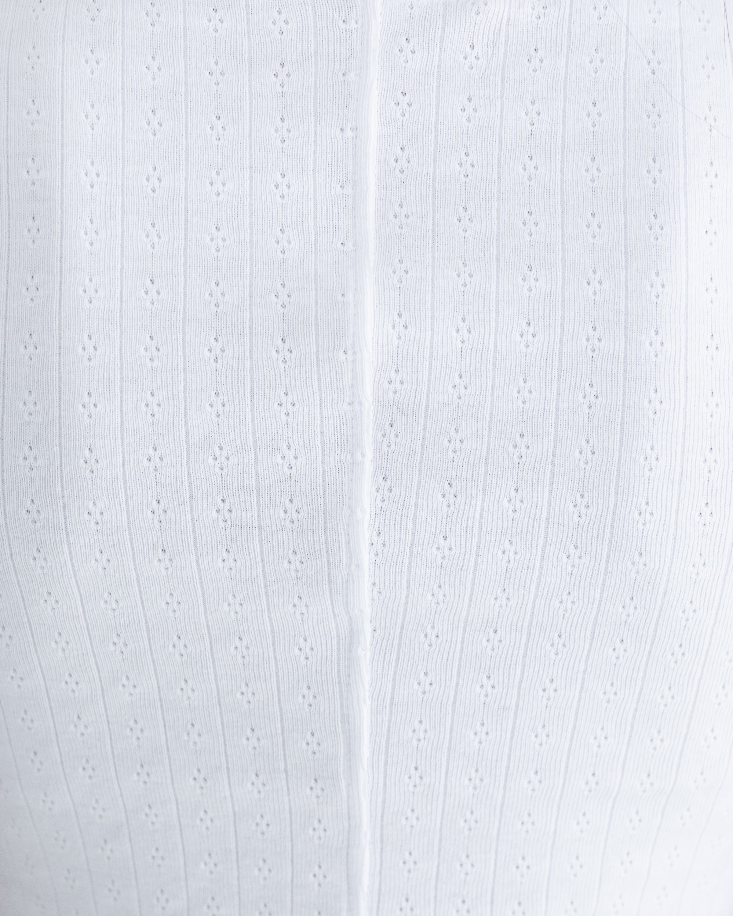 Pointelle Tank in White
