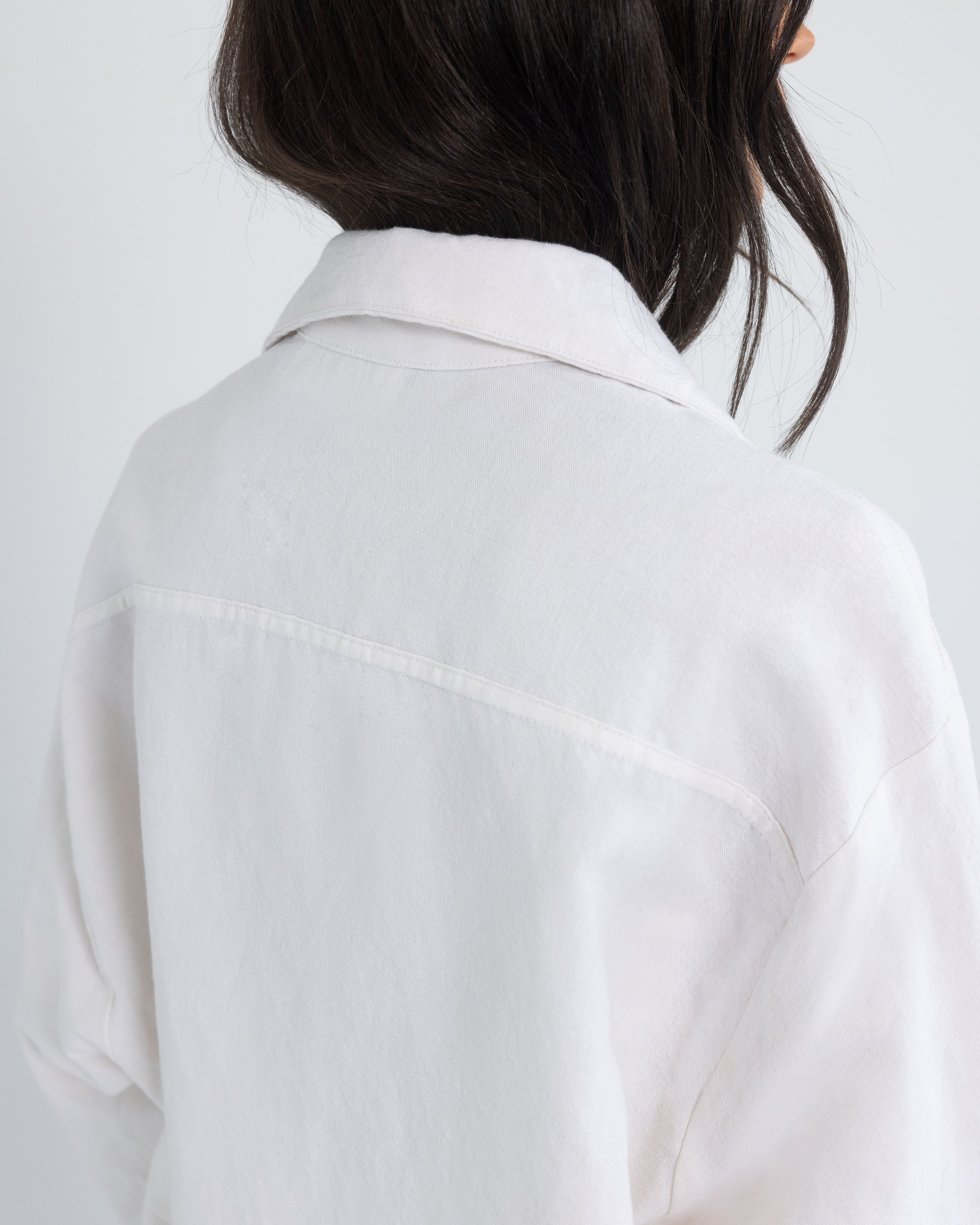 Button Down in White