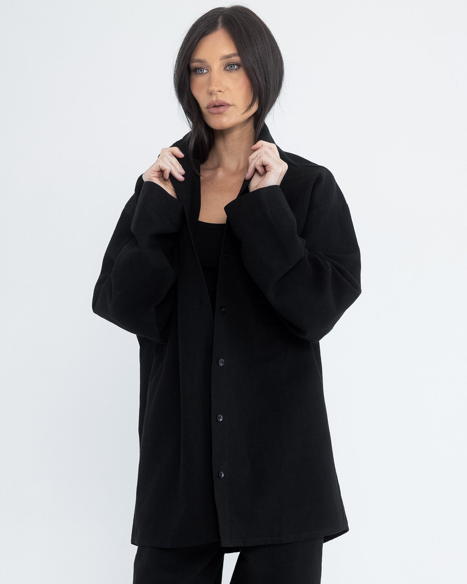 Button Down in Black