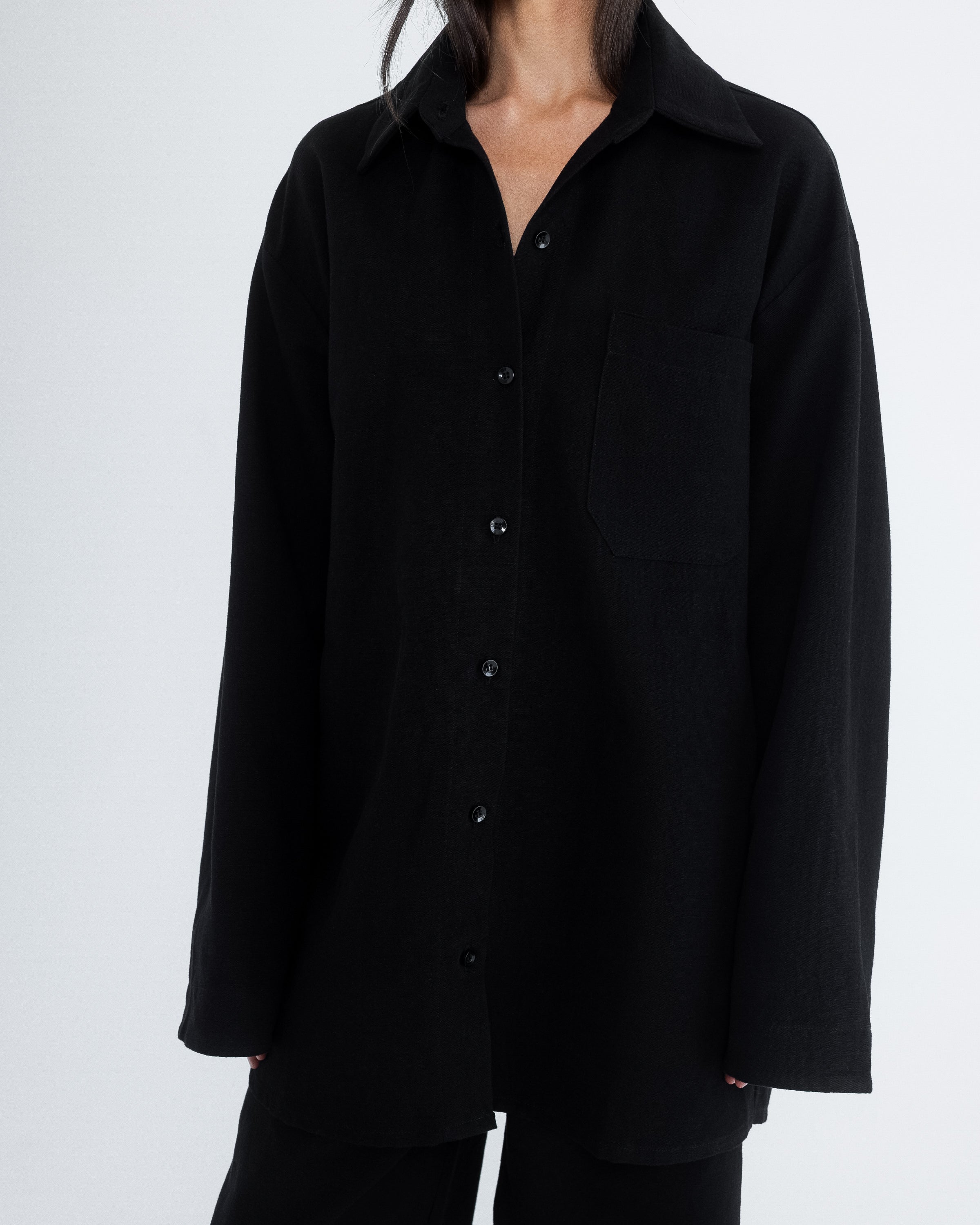 Button Down in Black