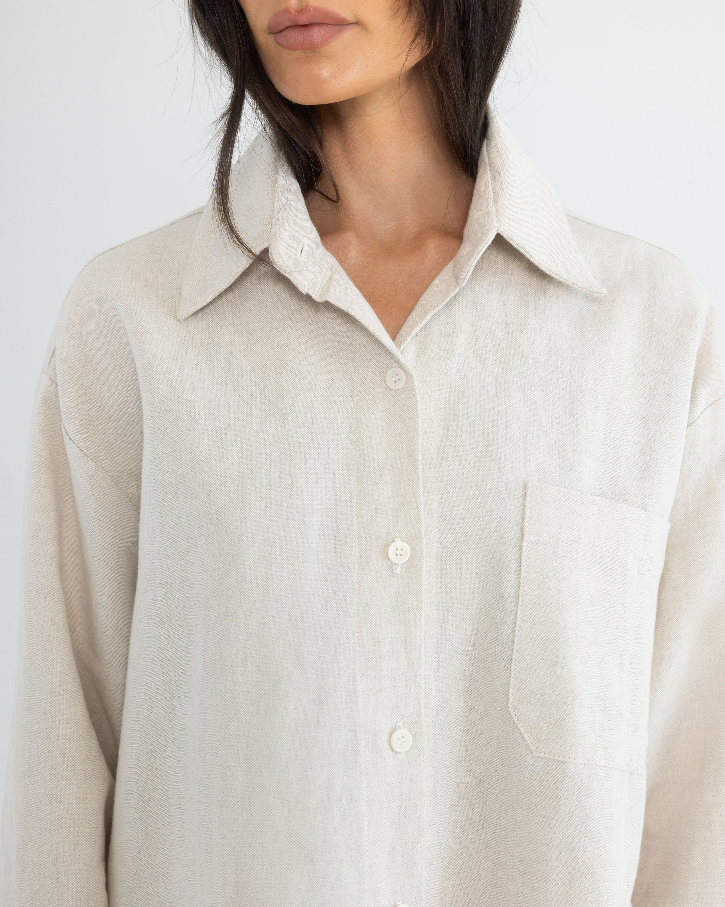 Button Down in Natural