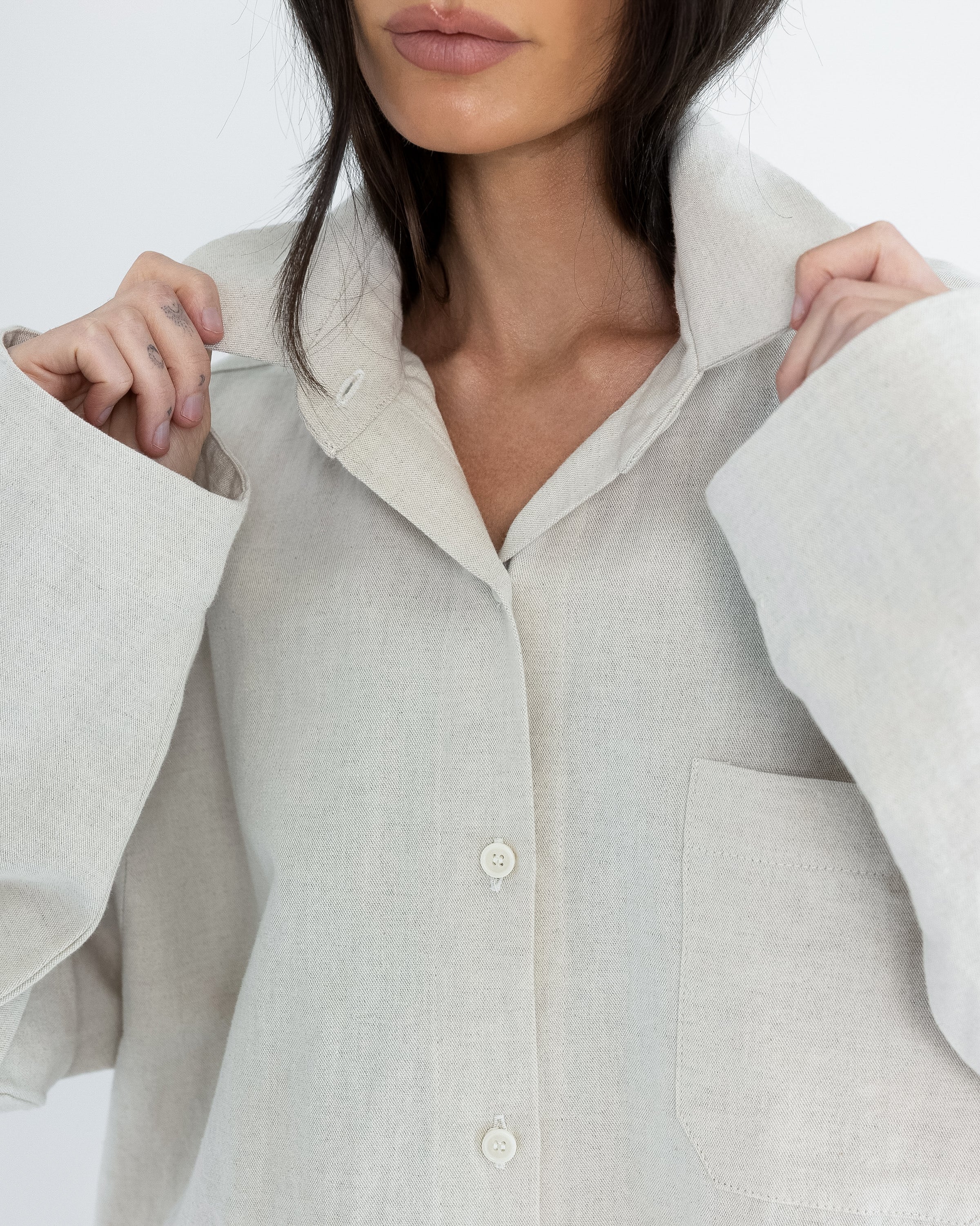 Button Down in Natural